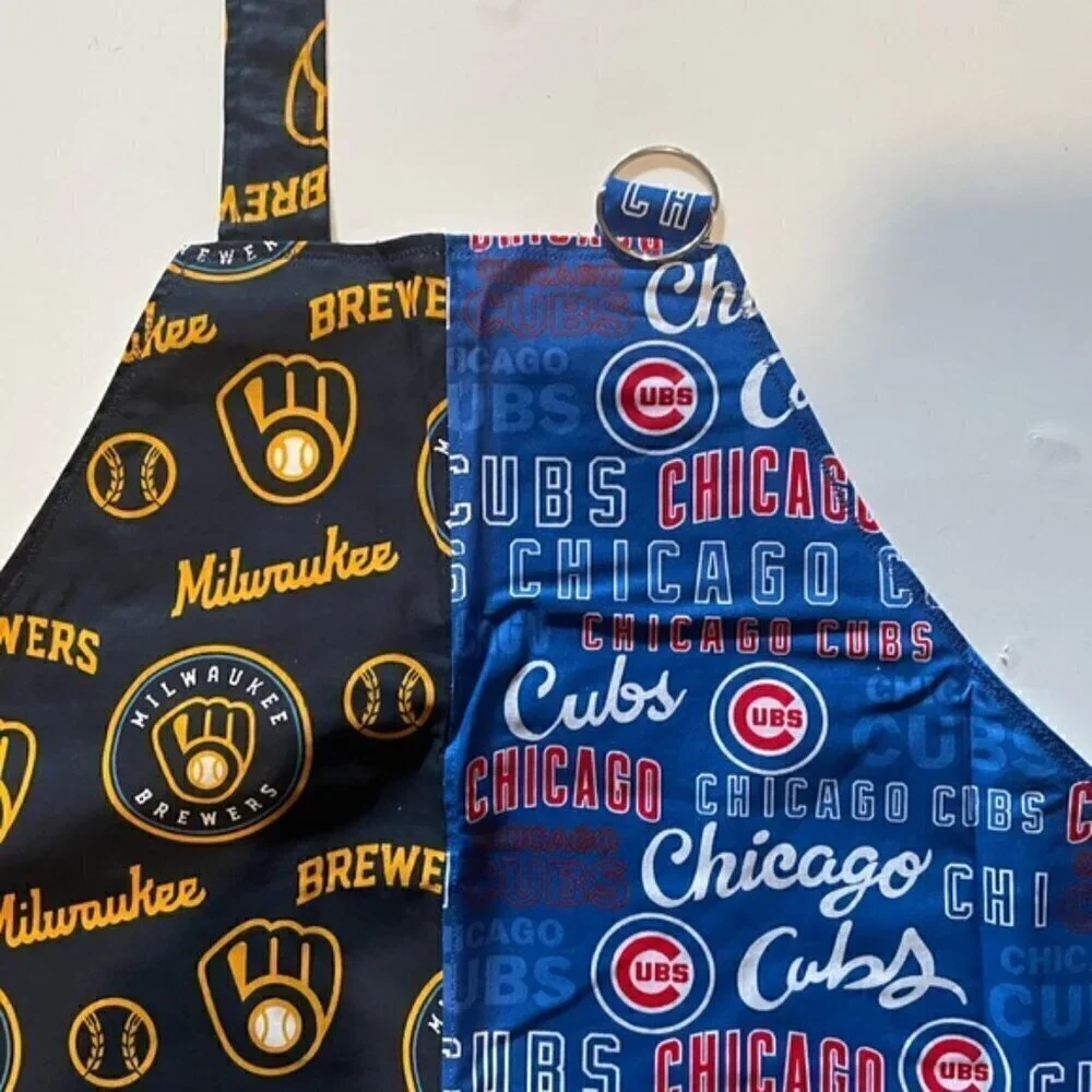 Chicago Cubs Milwaukee Brewers Combination Barbeque Apron